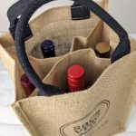 Sac à vin en toile de jute écoresponsable