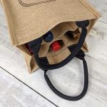 Sac à vin en toile de jute écoresponsable