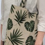 SAC FOURRE-TOUT EN TISSU « MOTIFS PALMIERS »