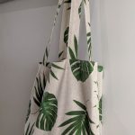 SACS FOURRE-TOUT EN TISSU « MOTIFS PALMIERS »