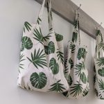 Sac fourre-tout en tissu aux motifs palmier