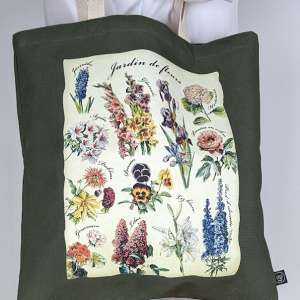 Sac réutilisable motifs floraux - sac en vrac