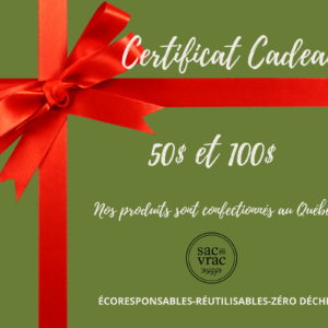 certificat cadeau